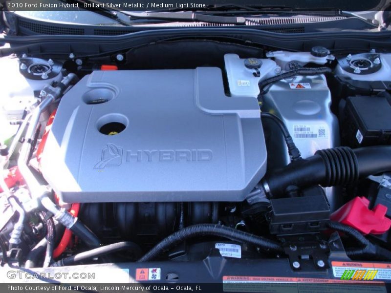 Brilliant Silver Metallic / Medium Light Stone 2010 Ford Fusion Hybrid