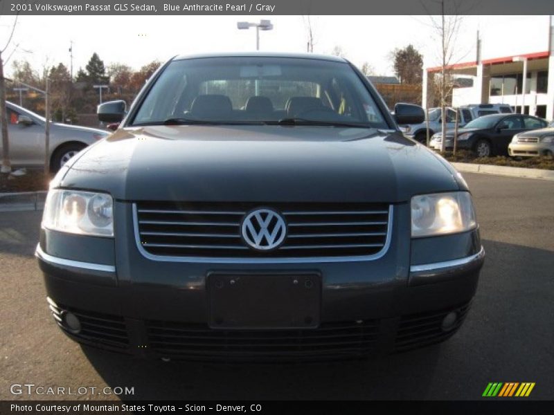 Blue Anthracite Pearl / Gray 2001 Volkswagen Passat GLS Sedan