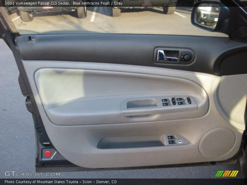 Blue Anthracite Pearl / Gray 2001 Volkswagen Passat GLS Sedan
