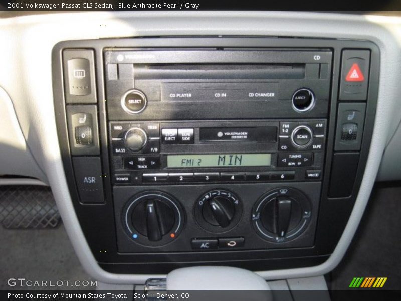 Blue Anthracite Pearl / Gray 2001 Volkswagen Passat GLS Sedan