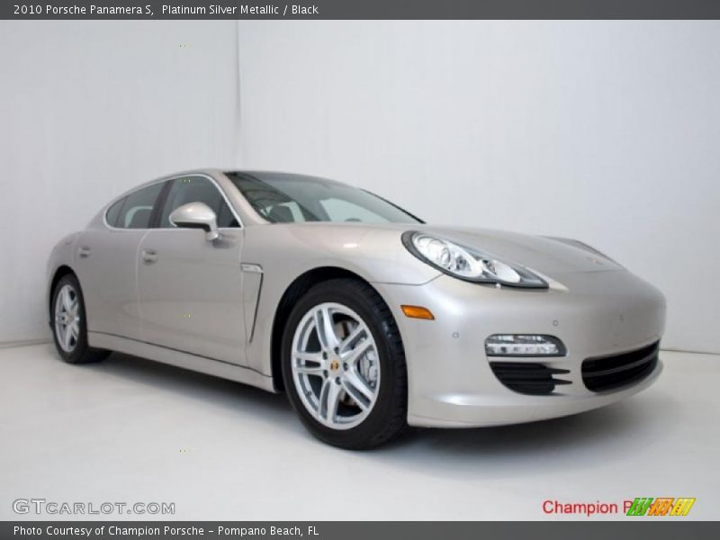 Platinum Silver Metallic / Black 2010 Porsche Panamera S