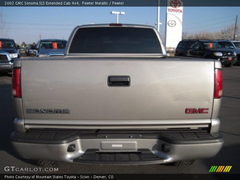 Pewter Metallic / Pewter 2002 GMC Sonoma SLS Extended Cab 4x4