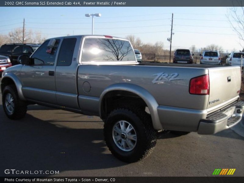 Pewter Metallic / Pewter 2002 GMC Sonoma SLS Extended Cab 4x4