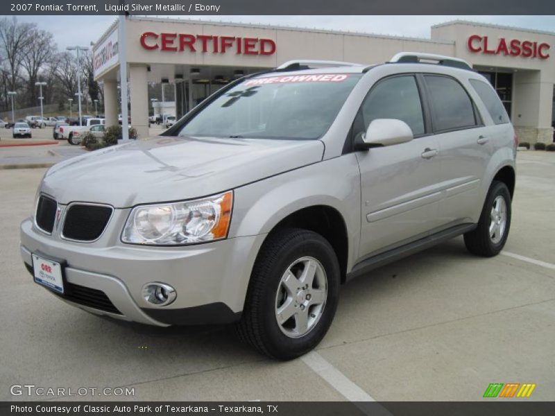Liquid Silver Metallic / Ebony 2007 Pontiac Torrent