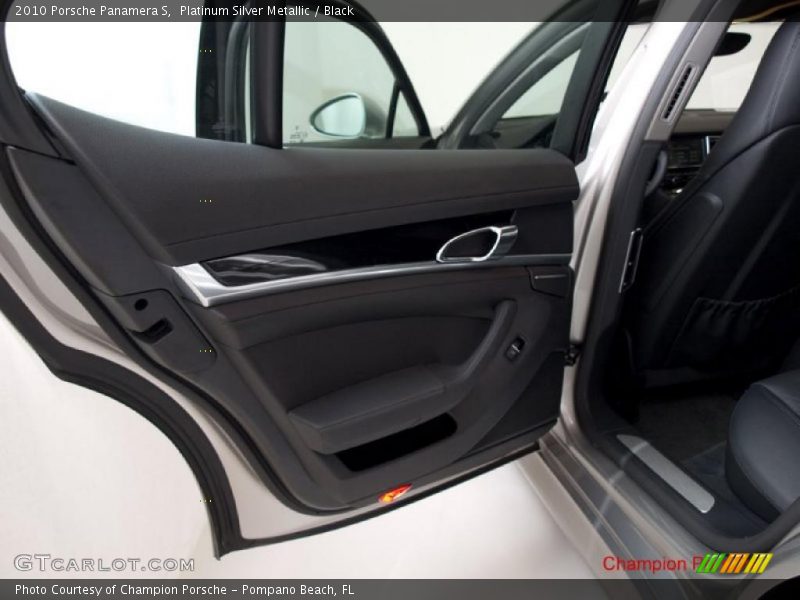 Platinum Silver Metallic / Black 2010 Porsche Panamera S