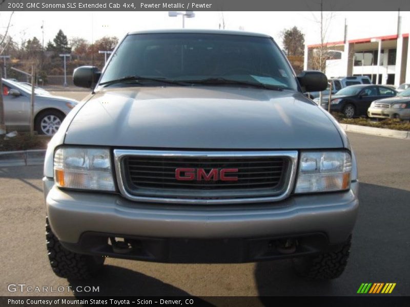 Pewter Metallic / Pewter 2002 GMC Sonoma SLS Extended Cab 4x4