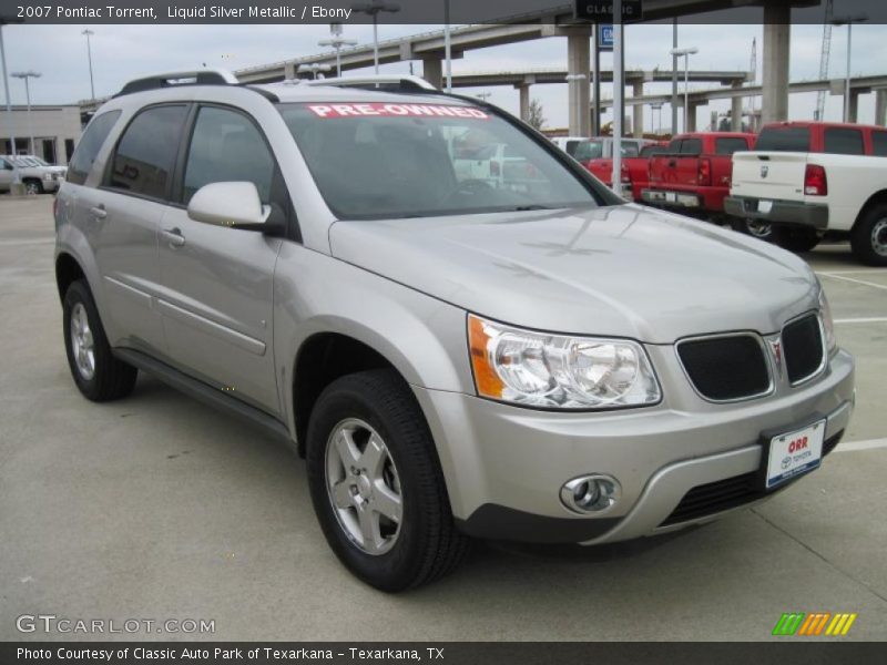Liquid Silver Metallic / Ebony 2007 Pontiac Torrent