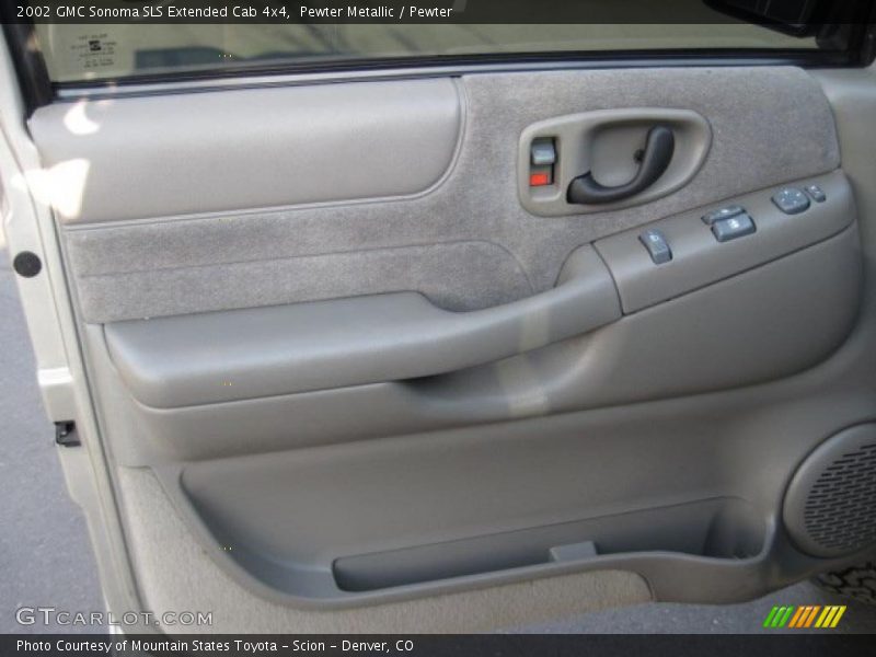 Pewter Metallic / Pewter 2002 GMC Sonoma SLS Extended Cab 4x4