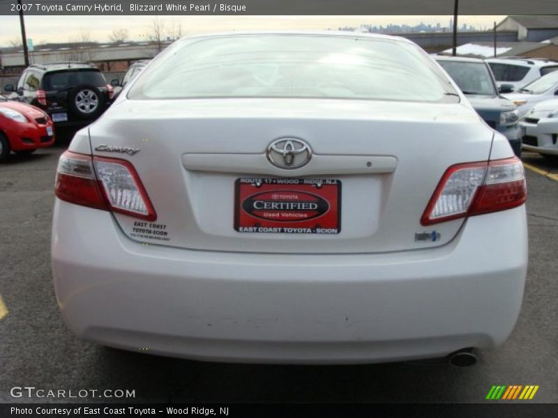 Blizzard White Pearl / Bisque 2007 Toyota Camry Hybrid