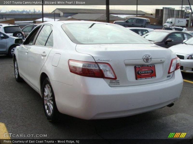 Blizzard White Pearl / Bisque 2007 Toyota Camry Hybrid