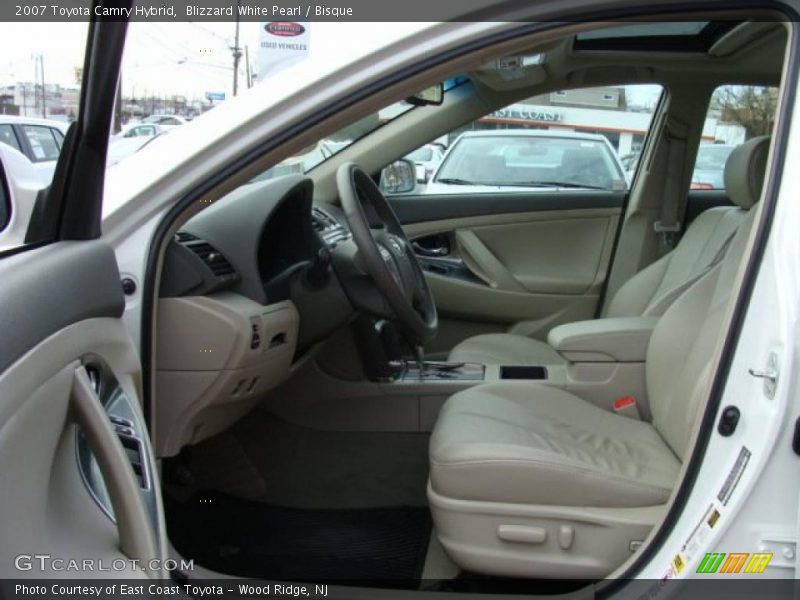 Blizzard White Pearl / Bisque 2007 Toyota Camry Hybrid