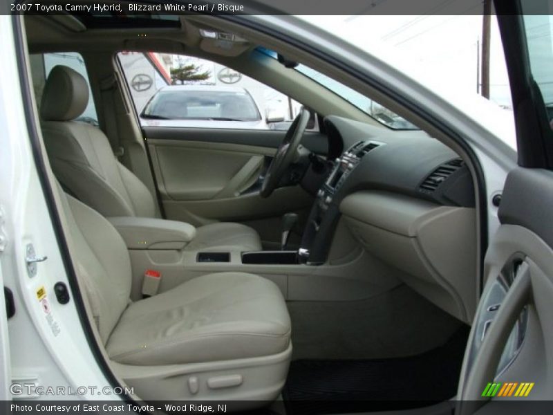 Blizzard White Pearl / Bisque 2007 Toyota Camry Hybrid