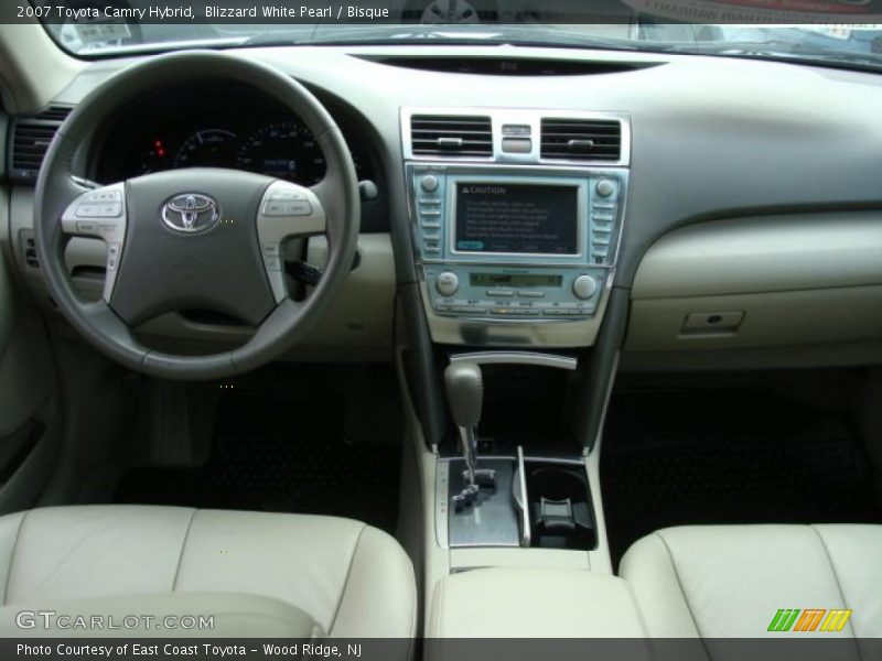 Blizzard White Pearl / Bisque 2007 Toyota Camry Hybrid