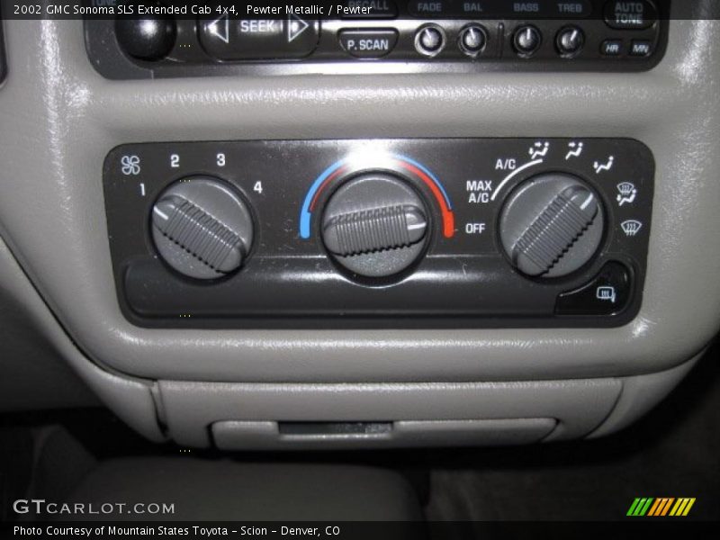 Pewter Metallic / Pewter 2002 GMC Sonoma SLS Extended Cab 4x4
