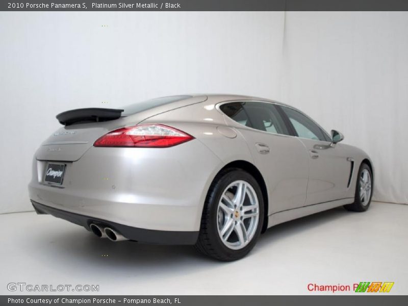 Platinum Silver Metallic / Black 2010 Porsche Panamera S