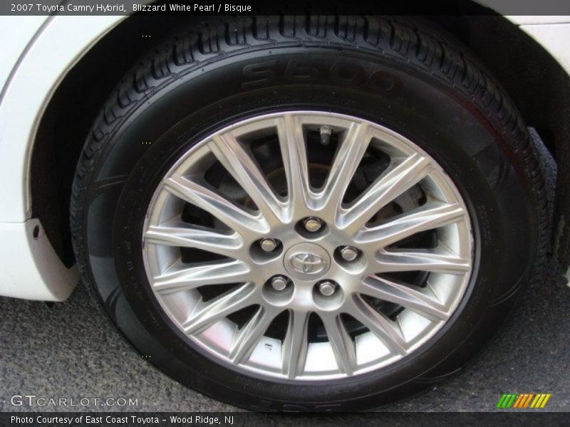 Blizzard White Pearl / Bisque 2007 Toyota Camry Hybrid