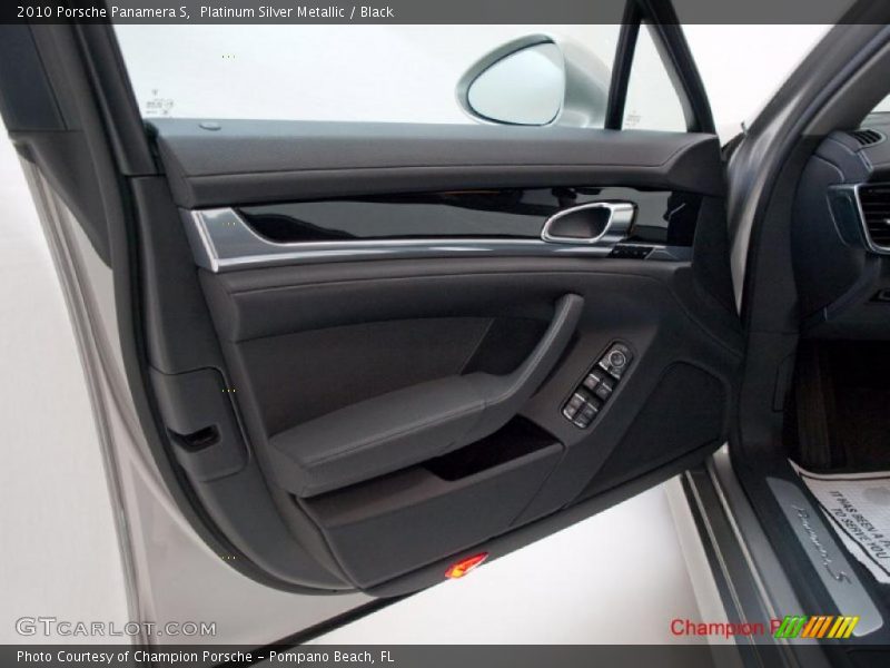 Platinum Silver Metallic / Black 2010 Porsche Panamera S