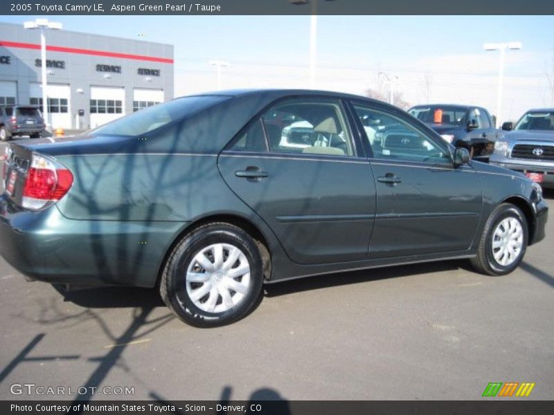 Aspen Green Pearl / Taupe 2005 Toyota Camry LE
