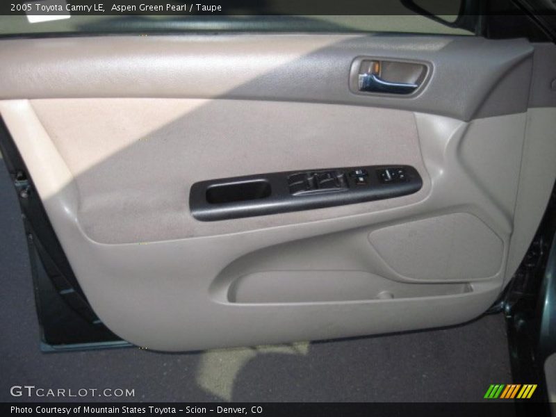 Aspen Green Pearl / Taupe 2005 Toyota Camry LE