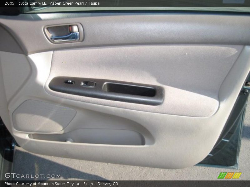 Aspen Green Pearl / Taupe 2005 Toyota Camry LE
