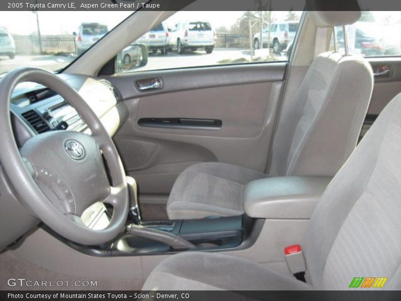 Aspen Green Pearl / Taupe 2005 Toyota Camry LE