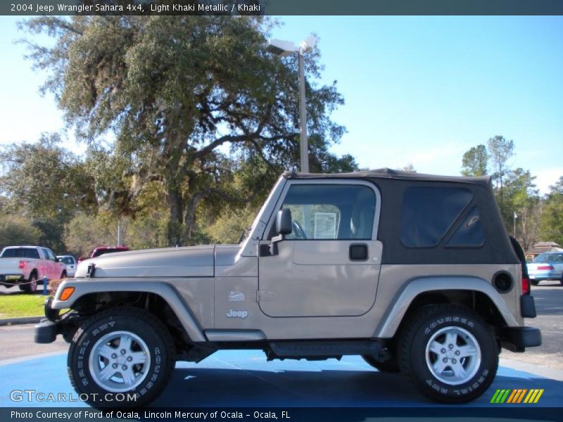 Light Khaki Metallic / Khaki 2004 Jeep Wrangler Sahara 4x4