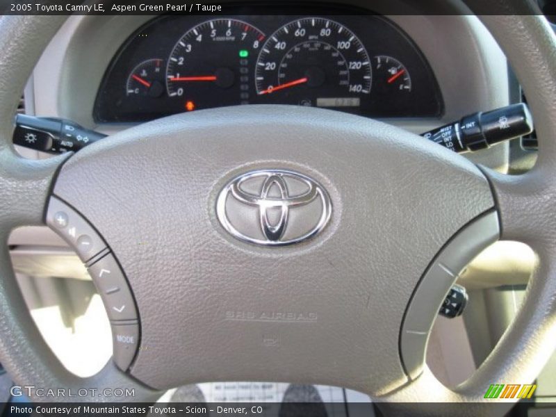 Aspen Green Pearl / Taupe 2005 Toyota Camry LE