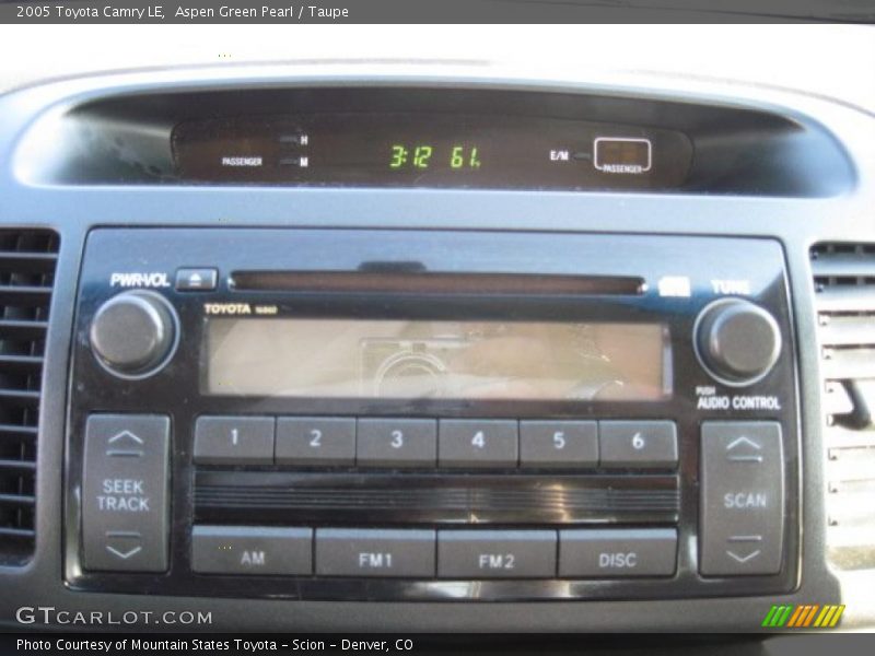 Aspen Green Pearl / Taupe 2005 Toyota Camry LE