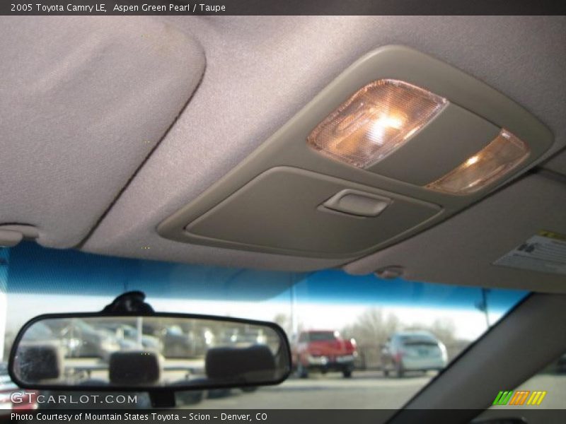 Aspen Green Pearl / Taupe 2005 Toyota Camry LE