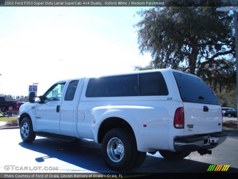 Oxford White / Medium Parchment 2001 Ford F350 Super Duty Lariat SuperCab 4x4 Dually