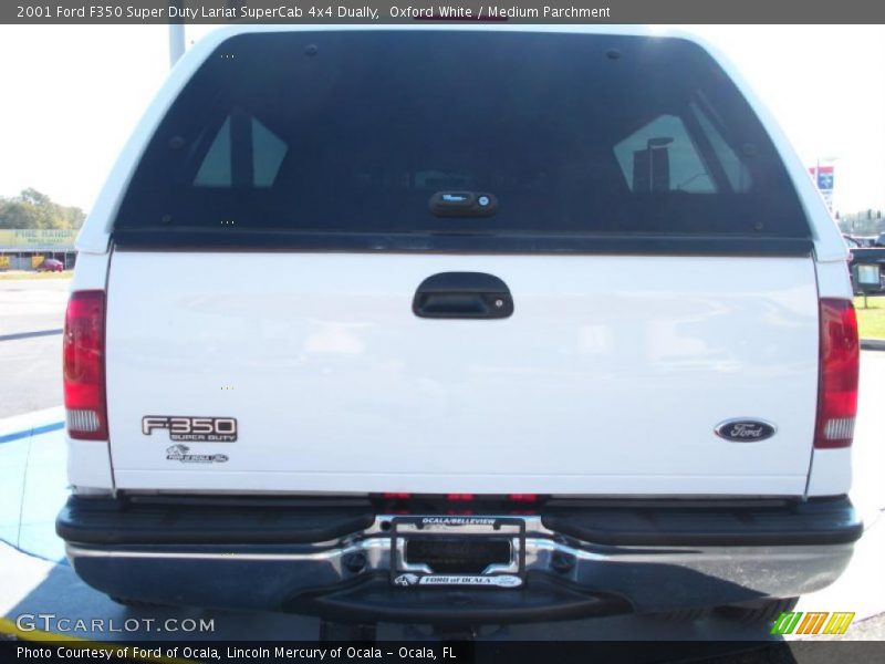 Oxford White / Medium Parchment 2001 Ford F350 Super Duty Lariat SuperCab 4x4 Dually