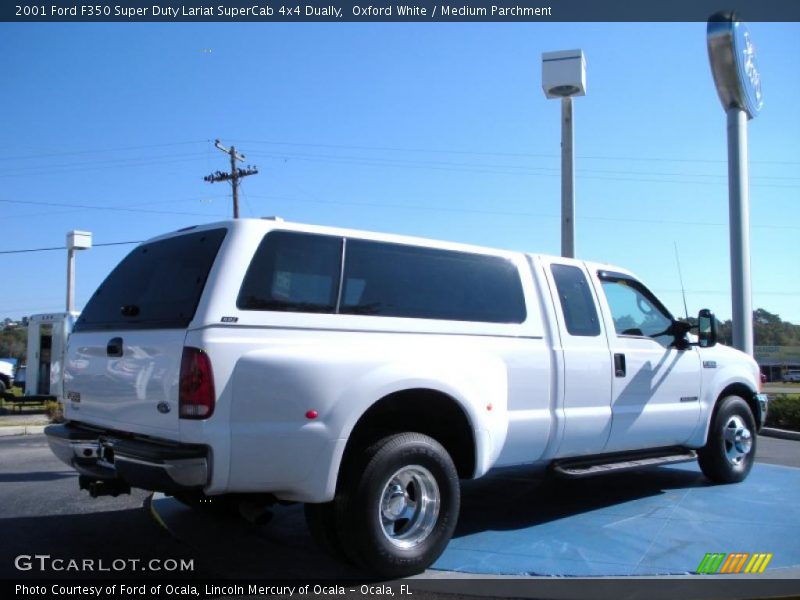 Oxford White / Medium Parchment 2001 Ford F350 Super Duty Lariat SuperCab 4x4 Dually