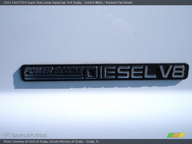Oxford White / Medium Parchment 2001 Ford F350 Super Duty Lariat SuperCab 4x4 Dually