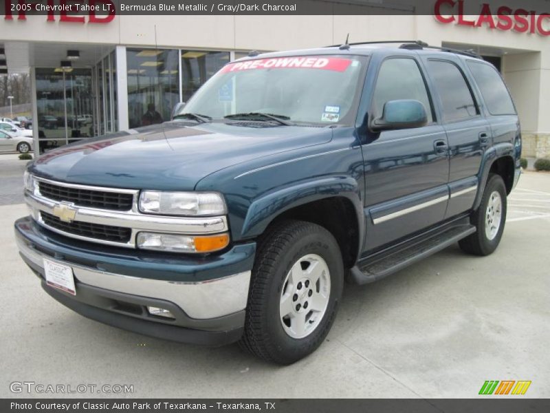 Bermuda Blue Metallic / Gray/Dark Charcoal 2005 Chevrolet Tahoe LT