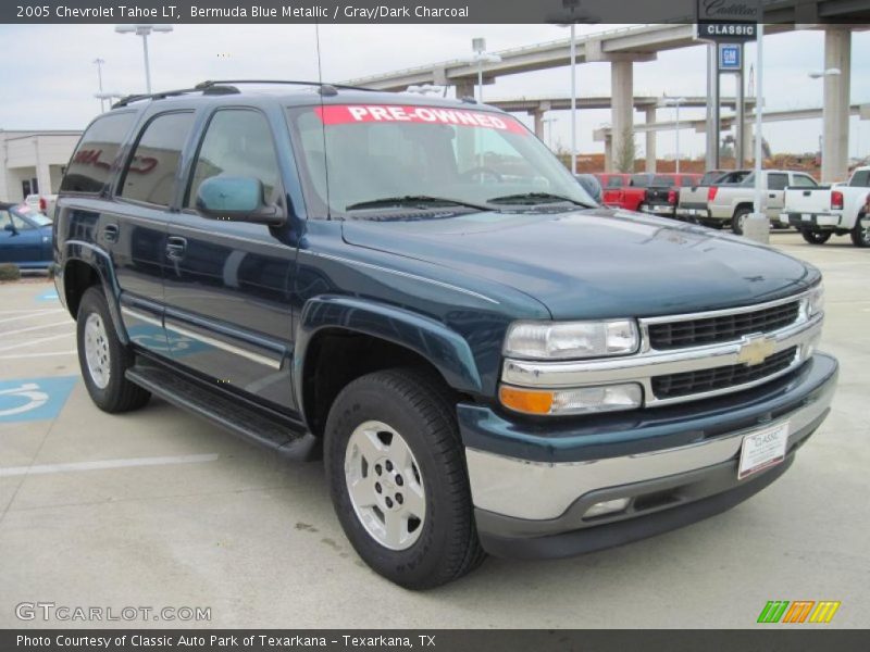 Bermuda Blue Metallic / Gray/Dark Charcoal 2005 Chevrolet Tahoe LT