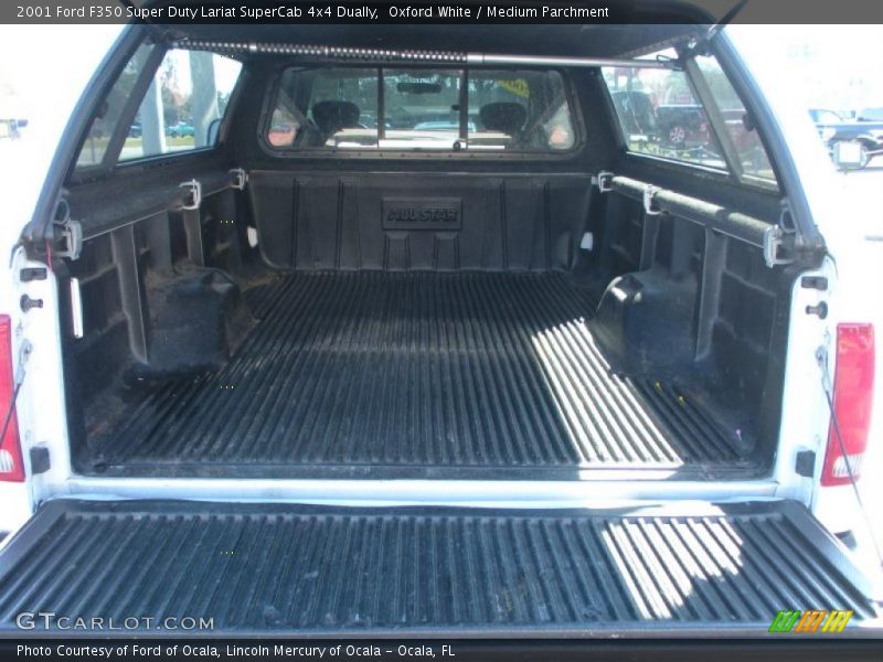 Oxford White / Medium Parchment 2001 Ford F350 Super Duty Lariat SuperCab 4x4 Dually