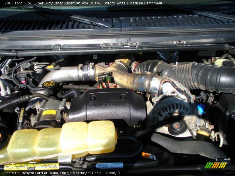 Oxford White / Medium Parchment 2001 Ford F350 Super Duty Lariat SuperCab 4x4 Dually