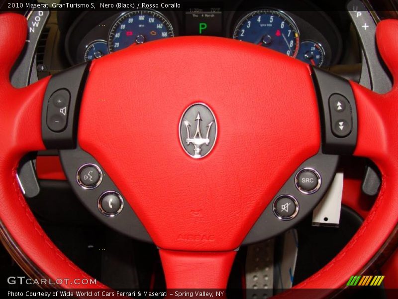Nero (Black) / Rosso Corallo 2010 Maserati GranTurismo S