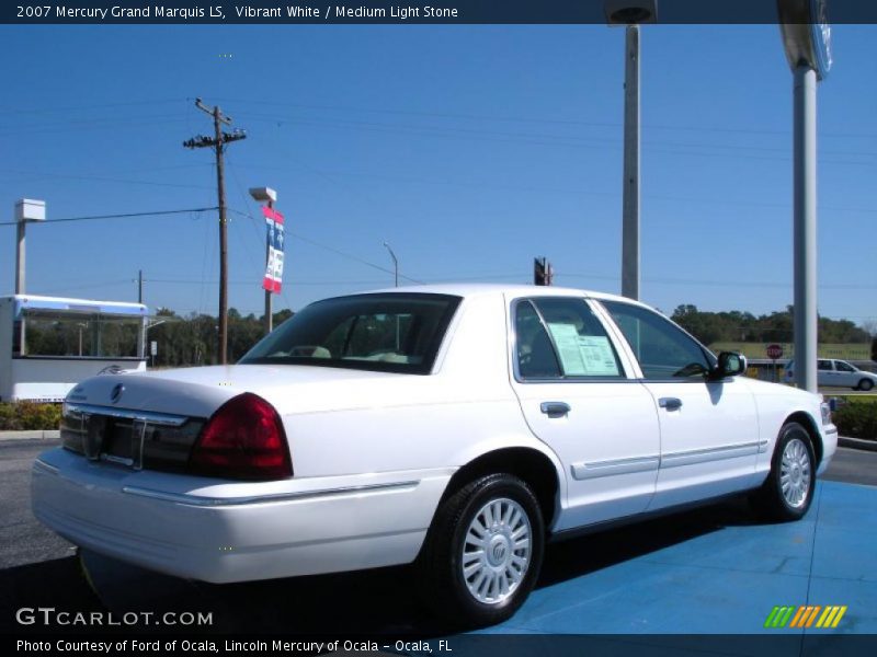 Vibrant White / Medium Light Stone 2007 Mercury Grand Marquis LS