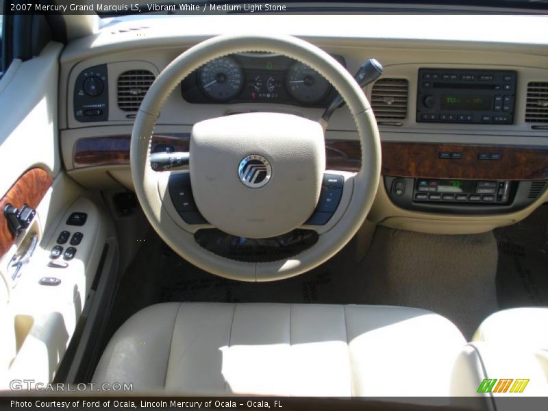 Vibrant White / Medium Light Stone 2007 Mercury Grand Marquis LS