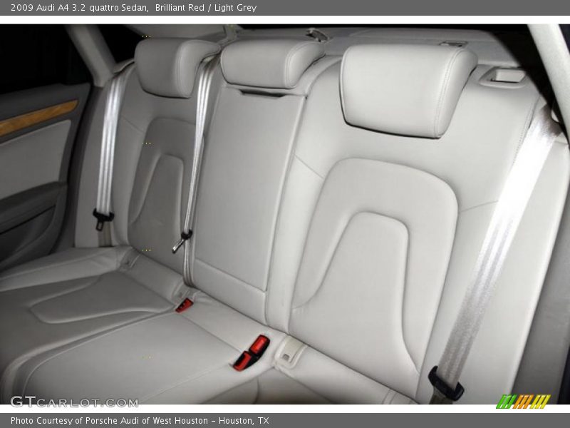 Brilliant Red / Light Grey 2009 Audi A4 3.2 quattro Sedan