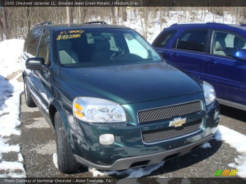 Emerald Jewel Green Metallic / Medium Gray 2005 Chevrolet Uplander LS