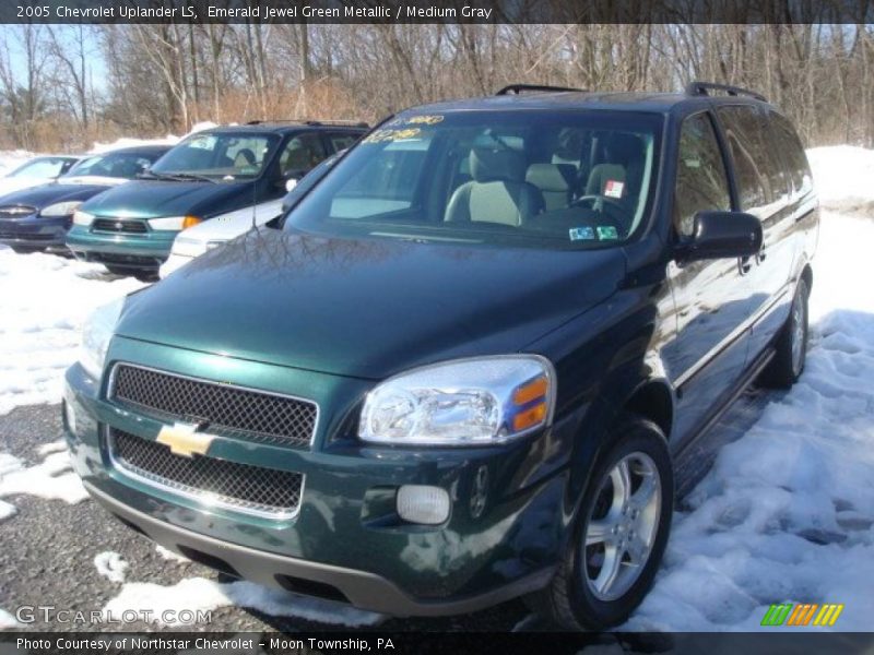 Emerald Jewel Green Metallic / Medium Gray 2005 Chevrolet Uplander LS