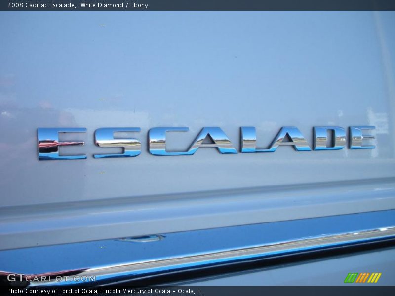 White Diamond / Ebony 2008 Cadillac Escalade