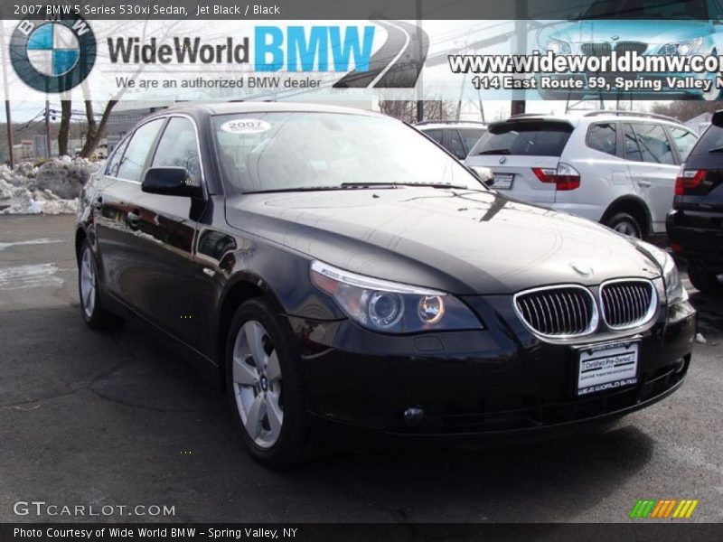 Jet Black / Black 2007 BMW 5 Series 530xi Sedan