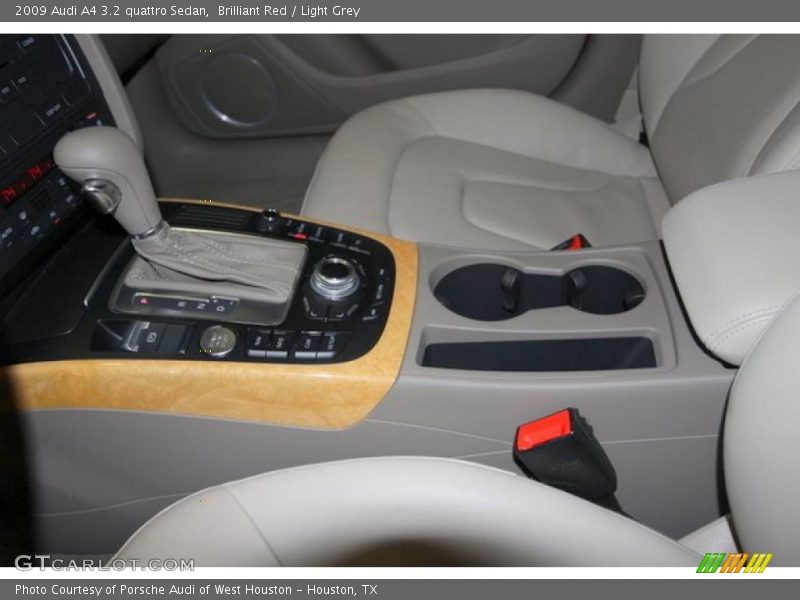 Brilliant Red / Light Grey 2009 Audi A4 3.2 quattro Sedan
