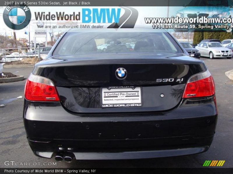 Jet Black / Black 2007 BMW 5 Series 530xi Sedan