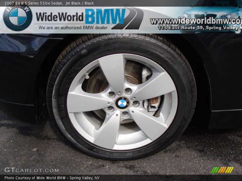 Jet Black / Black 2007 BMW 5 Series 530xi Sedan