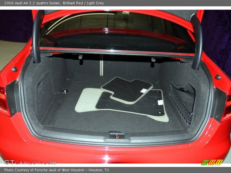 Brilliant Red / Light Grey 2009 Audi A4 3.2 quattro Sedan