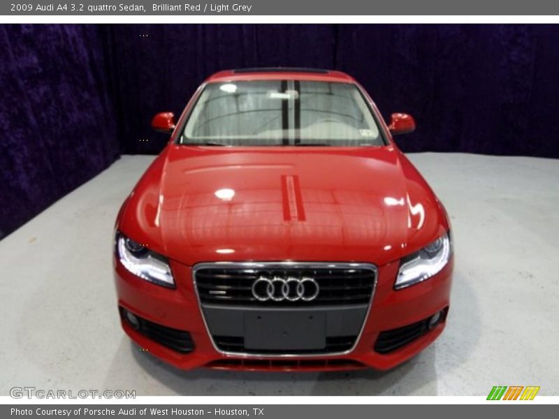 Brilliant Red / Light Grey 2009 Audi A4 3.2 quattro Sedan